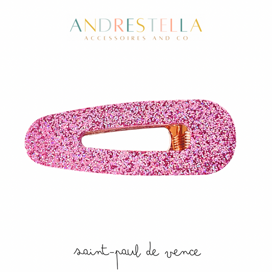 BARRETTE RÉSINE SPARKLE PINK